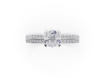 Modern engagement ring with diamonds (2472) 4