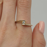 Yellow Gold Ring with Diamonds (2306) 2