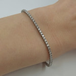 White Gold Tennis Bracelet with Diamonds (67) 2