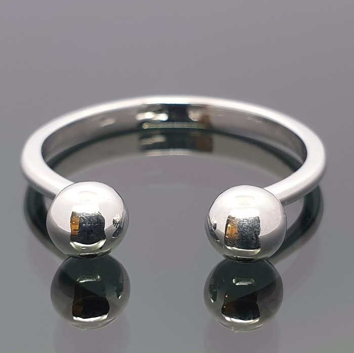 Unique white gold ring "Bubble" (1910)