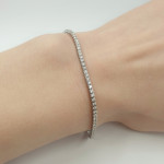 White gold diamond tennis bracelet (74) 2