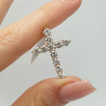 Rose gold cross with Lab Grown diamonds (4) 2