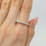 White gold Lab grown diamond band (35) 2