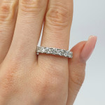 White gold Lab grown diamond band (36) 2