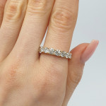 Pink gold Lab-grown diamond band (37) 2