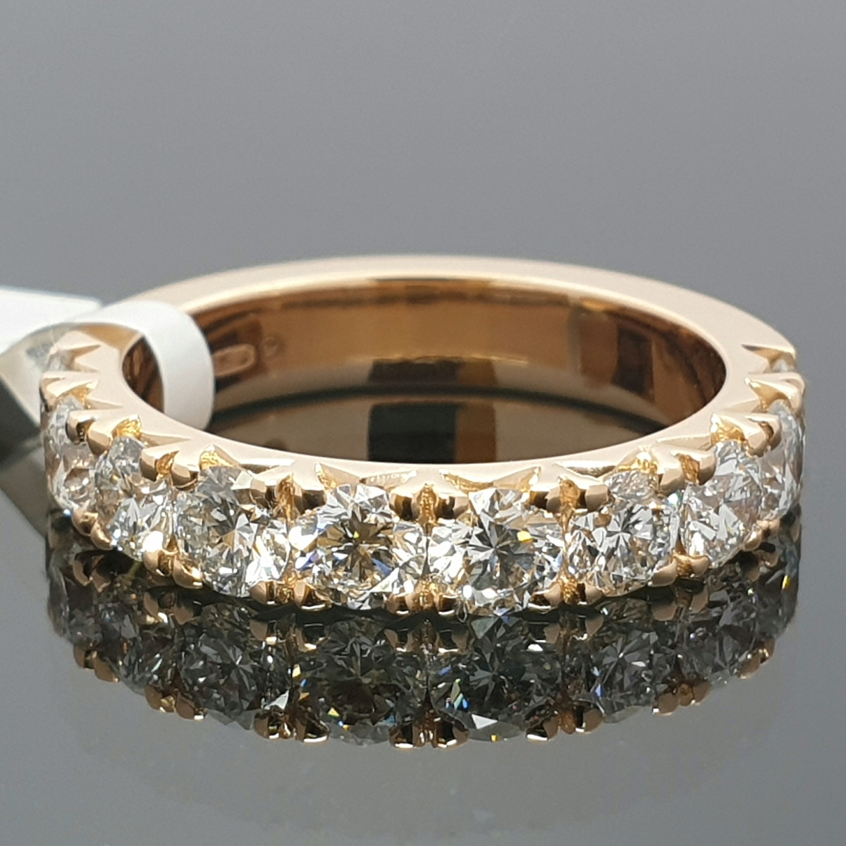 Pink gold Lab-grown diamond band (37) 1