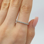 White gold diamond band with Lab-grown diamonds (38) 2