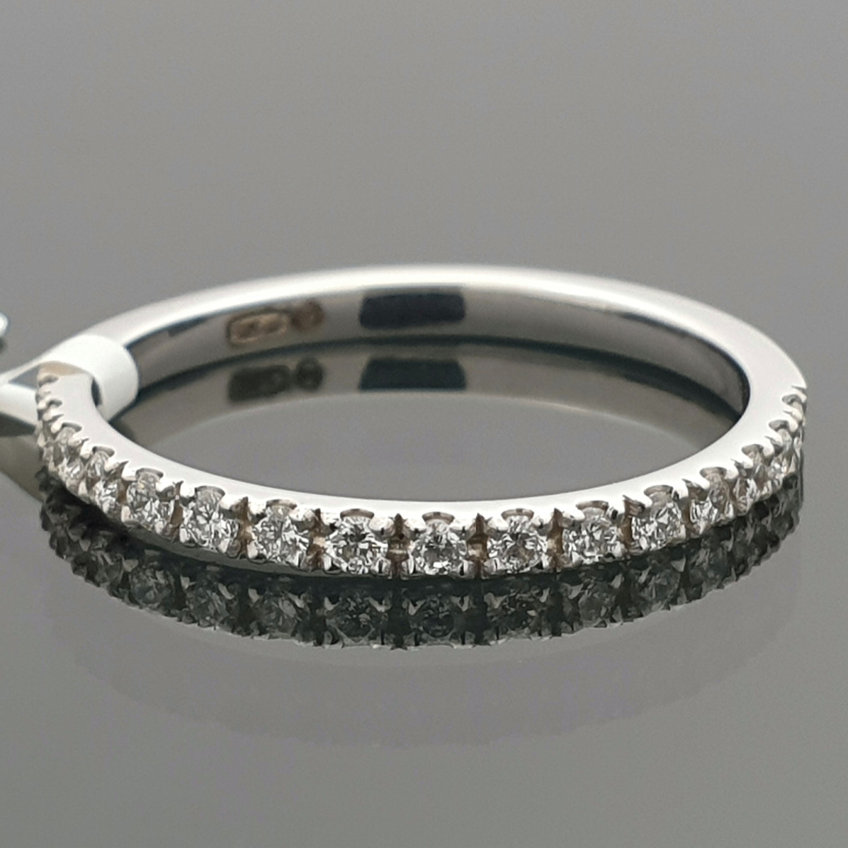 White gold diamond band with Lab-grown diamonds (38) 1