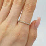 Minimalist rose gold Lab-grown diamond band (40) 2