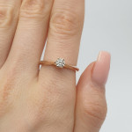Rose gold engagement ring with lab-grown diamond (45) 2