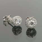 White gold earrings with eyelets (1790) 2