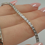 White gold Tennis chain with zirconia eyes (1666) 2