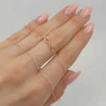 Pink gold chain (1552) 2