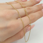 Yellow gold thin chain (1554) 2