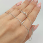 Thin white gold chain (1566) 2