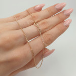 Pink gold chain (1578) 2
