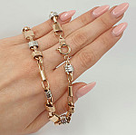 Pink gold chain with white gold details (1588) 2