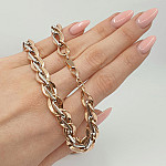Large gold chain with white gold details (1593) 2