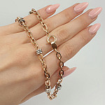 Gold chain with white gold details (1595) 2