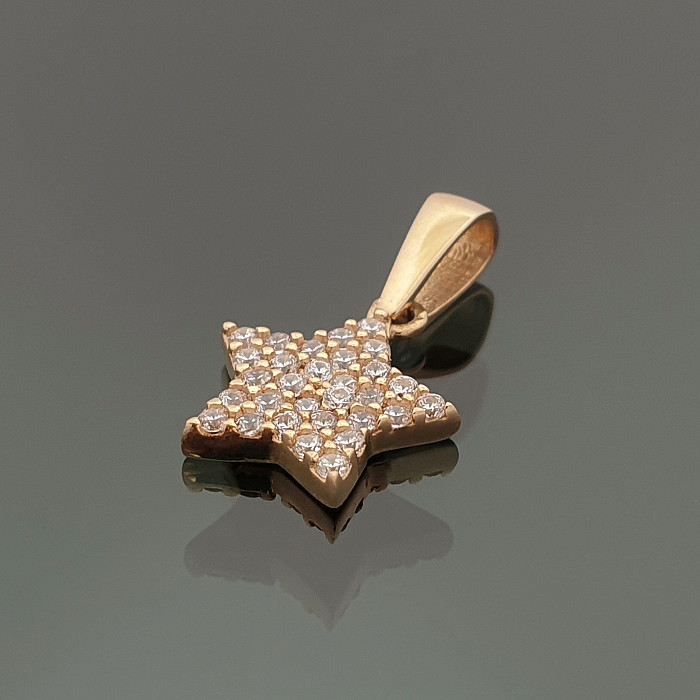 Gold pendant "Star" (1010)