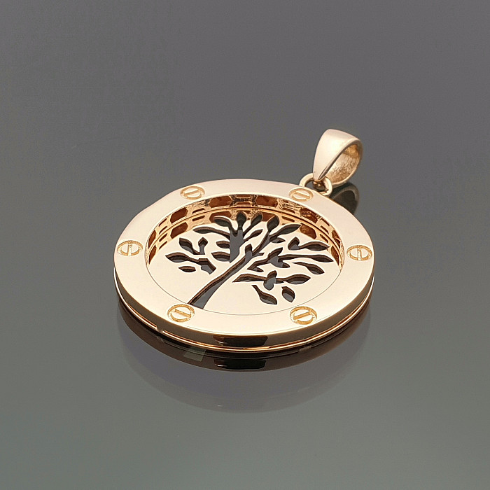 Gold pendant "Tree" (998)