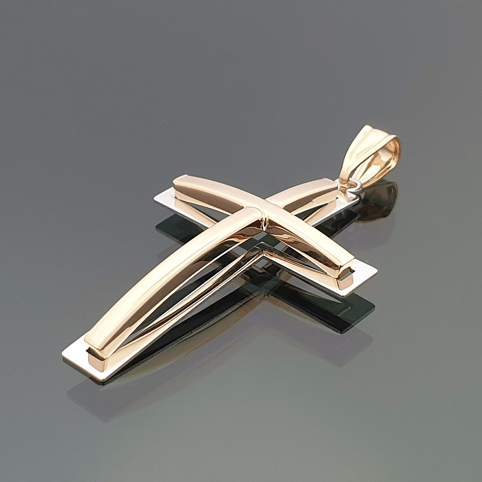 Gold pendant "Cross" (999)