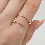 Minimalist gold ring (1915) 2