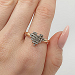 Gold ring with eyelets "Heart" (1926) 2