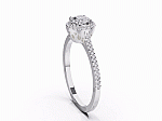 Luxurious engagement ring with diamonds (2818) 1
