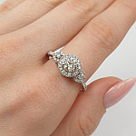 Luxurious engagement ring with diamonds (2818) 5