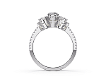 Luxurious engagement ring with diamonds (2818) 4