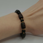 Dzintara rokassprādze (67), Dzintara aproces, Produkta foto svars: 10.35 g, Dārgakmeņi: dzintars - Pielāgotas rotājumlietas