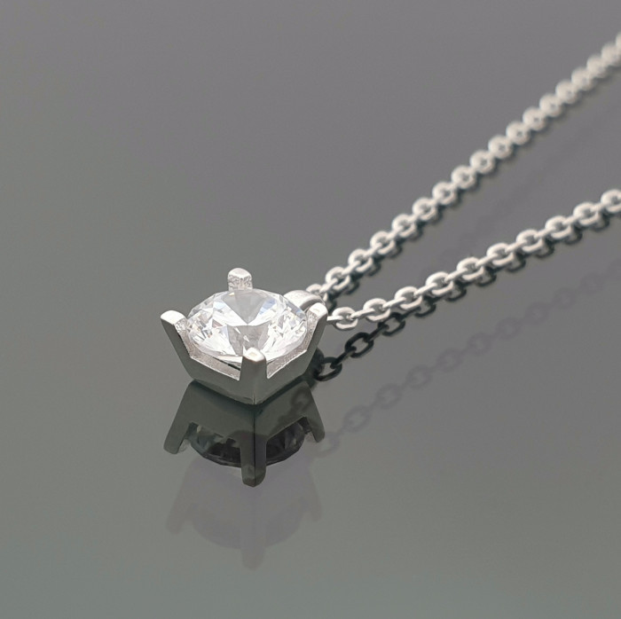 White gold chain with eyelet (1609)
