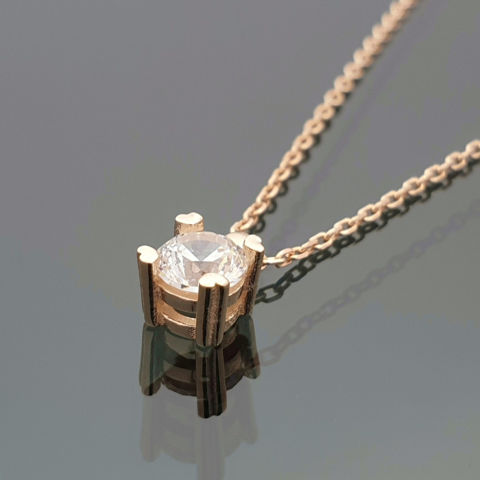 Gold chain with eye pendant (1614)
