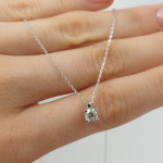 White gold chain with eye (1615) 2