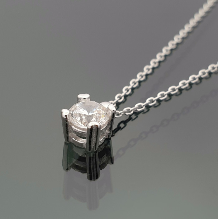 White gold chain with eye (1615)