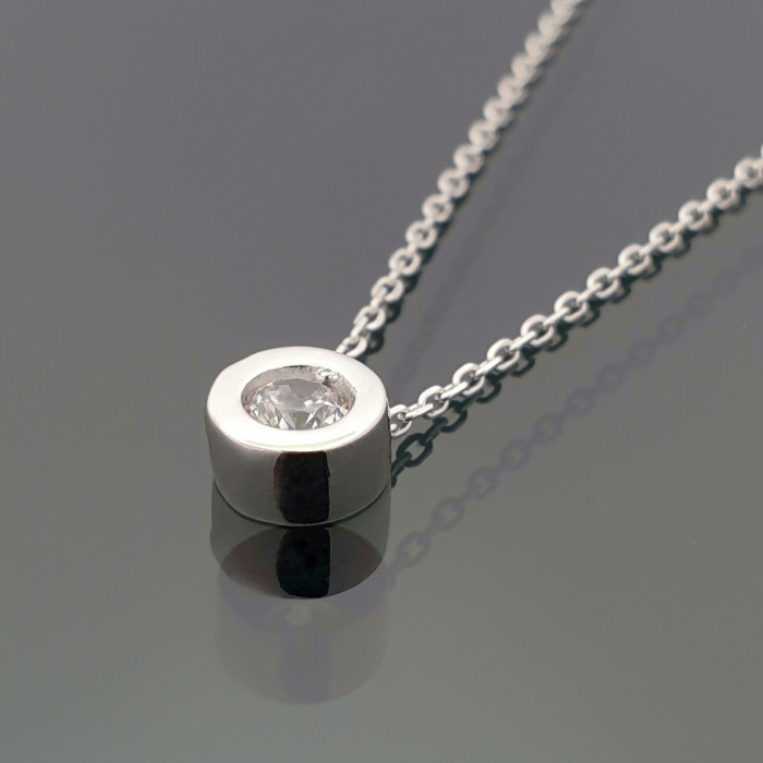 White gold chain with eyelet (1618)