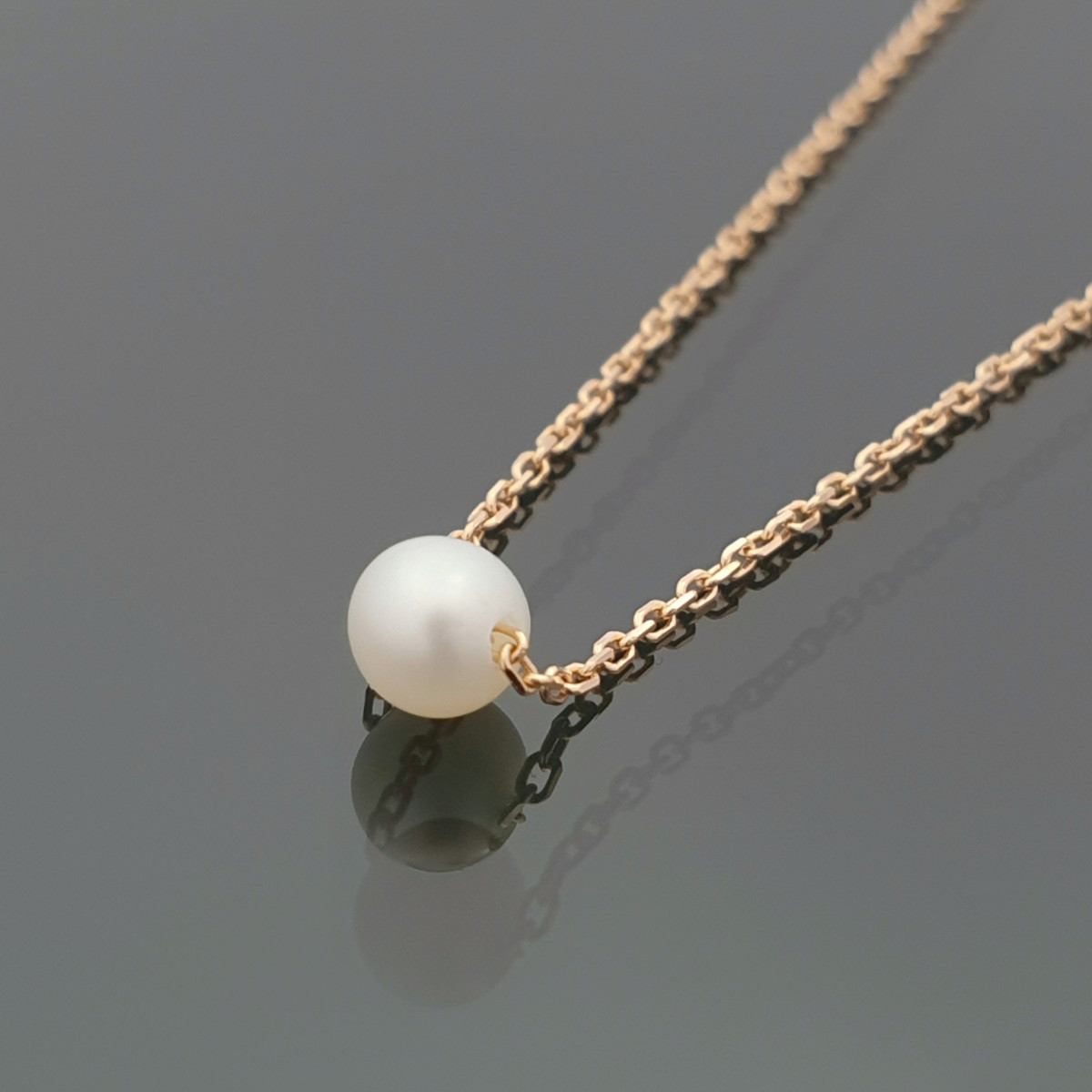 Gold chain with pearl (1624) 1