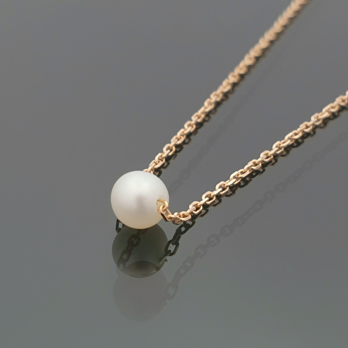 Gold chain with pearl (1624)