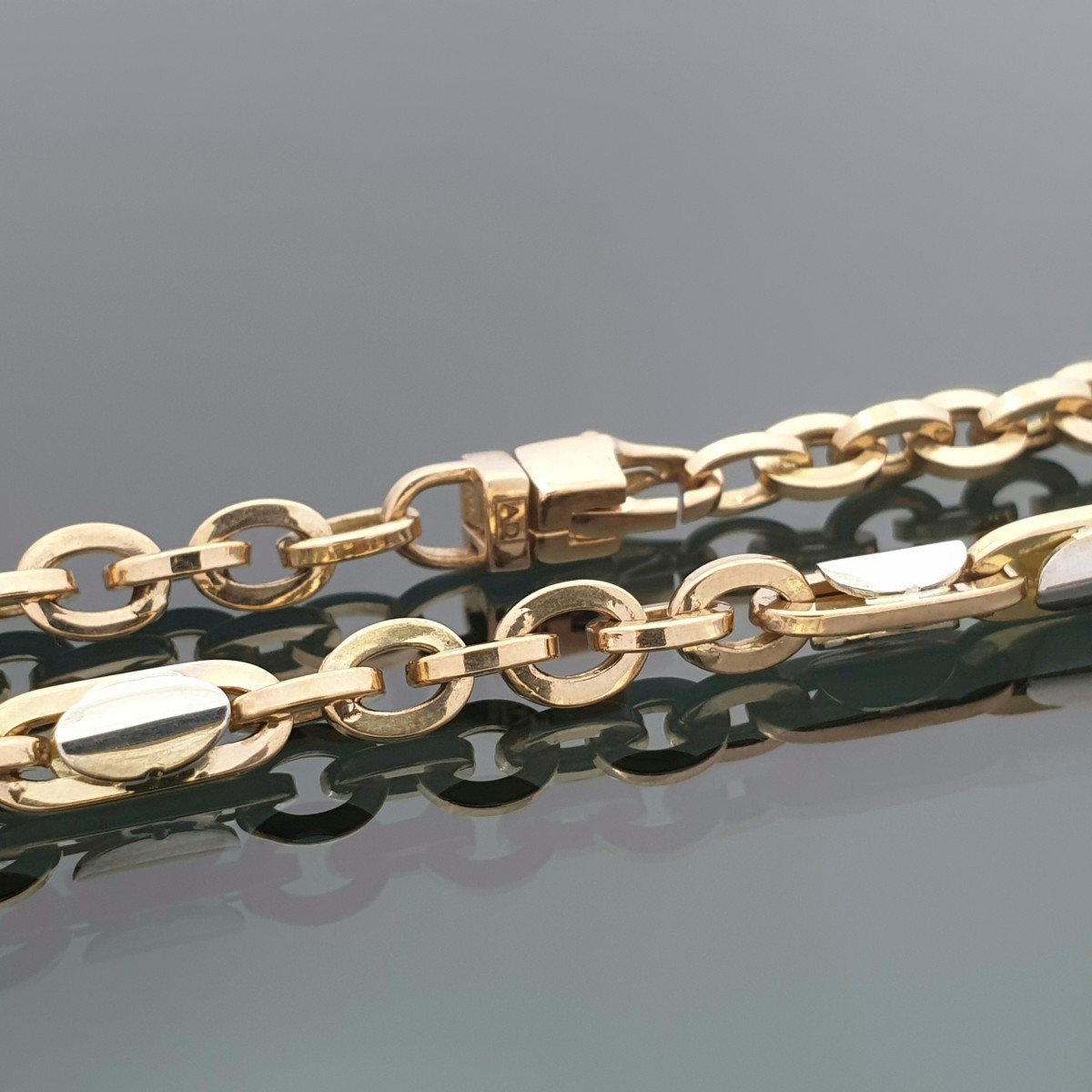 Pink and white gold chain (1628) 1