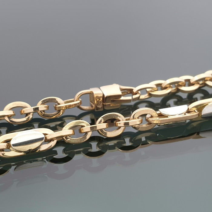 Pink and white gold chain (1628)