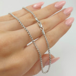 White gold chain (1641) 2