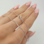 Thin white gold chain (1657) 2
