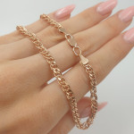 Classic "Mona Lisa" weave gold chain (1658) 2