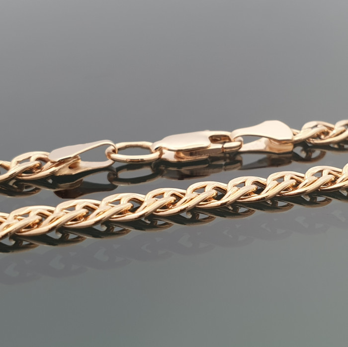 Classic "Mona Lisa" weave gold chain (1658)