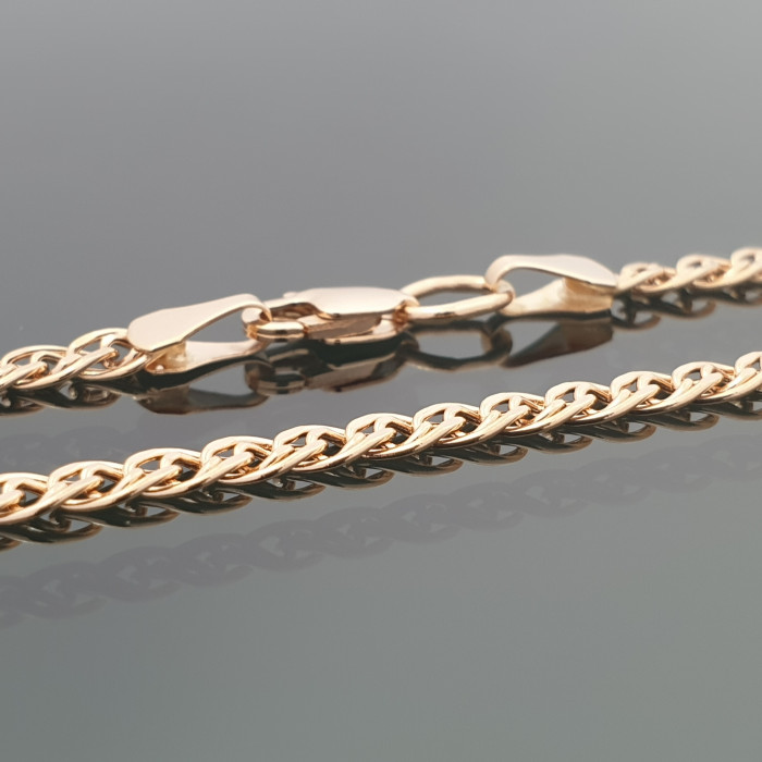 Classic "Mona Lisa" weave gold chain (1659)