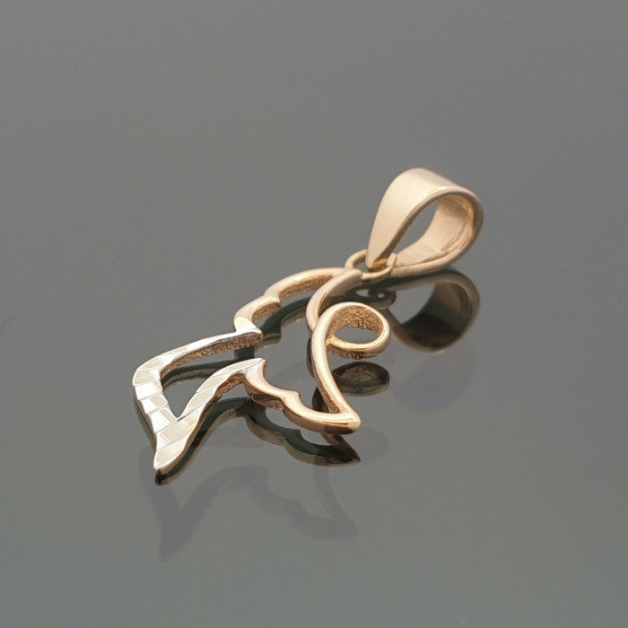 Gold pendant "Angel" (1040)