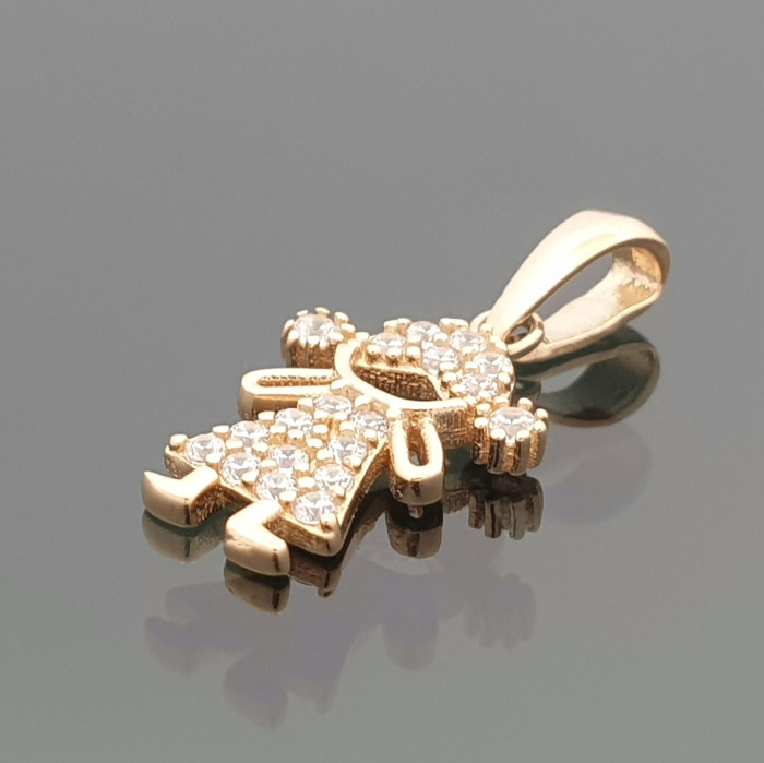 Gold pendant "Little girl" (1043)