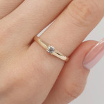 Gold ring with zircon eye (1973) 2