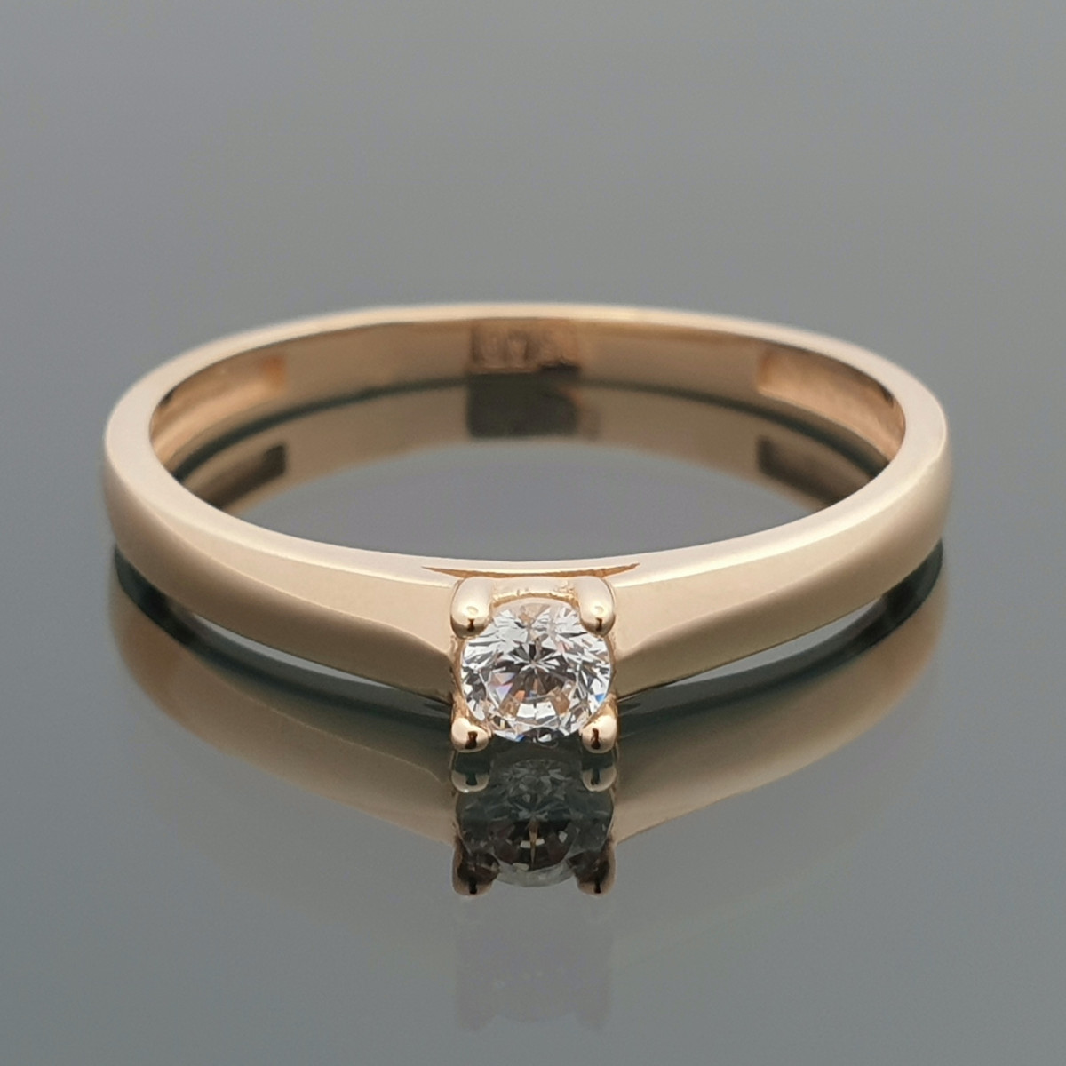 Gold ring with zircon eye (1973) 1